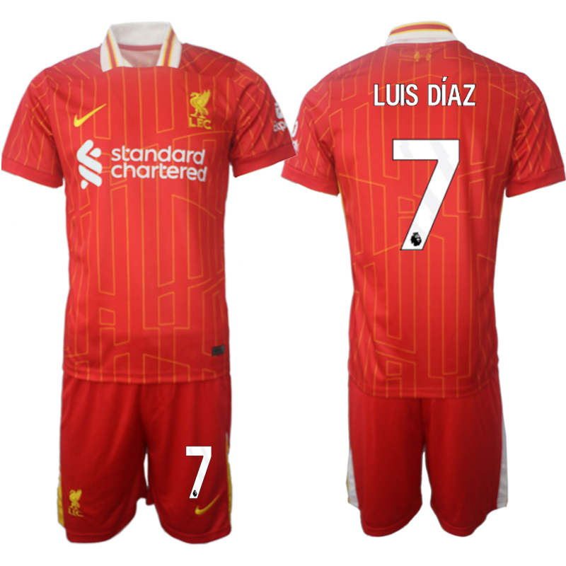 Men 2024-2025 Club Liverpool home red #7 Soccer Jersey->indianapolis colts->NFL Jersey